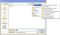 Open/Save Dialog Menu